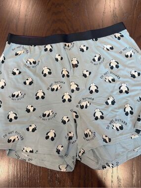 MeUndies NWOT Light Blue Panda Print boxers